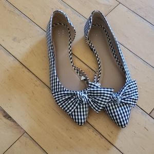 Gingham flats